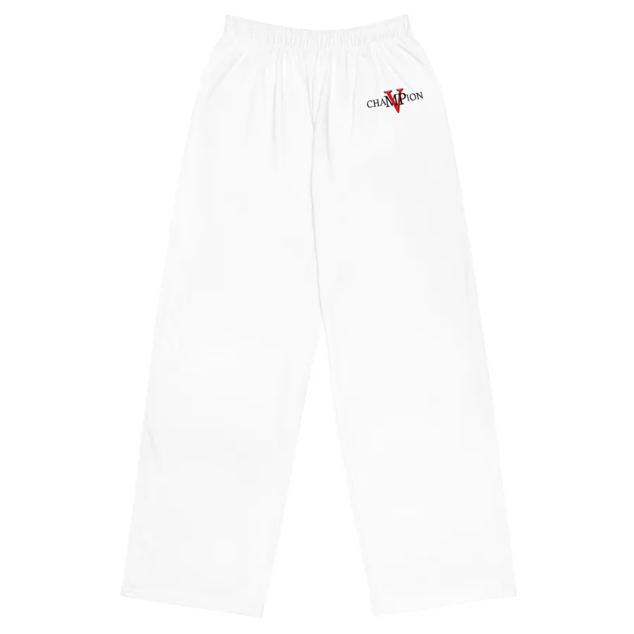 Champion MVP all-over print unisex wide-leg pants with the Champion MVP logo