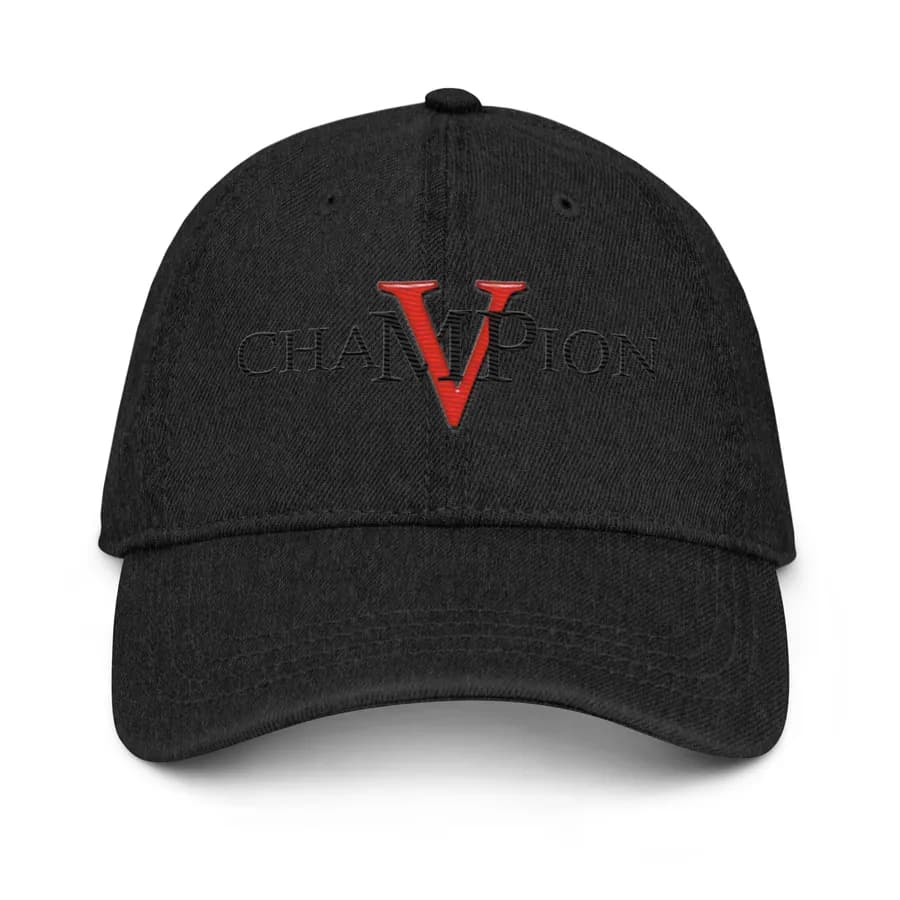 Champion MVP denim hat with the Champion MVP logo