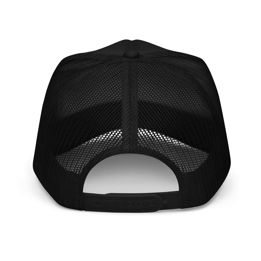 Champion MVP foam trucker hat with the Champion MVP logo