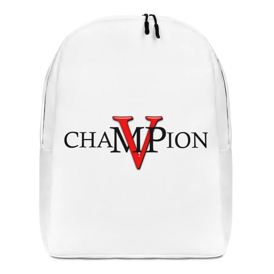 Champion MVP minimalist backpack with the Champion MVP logo
