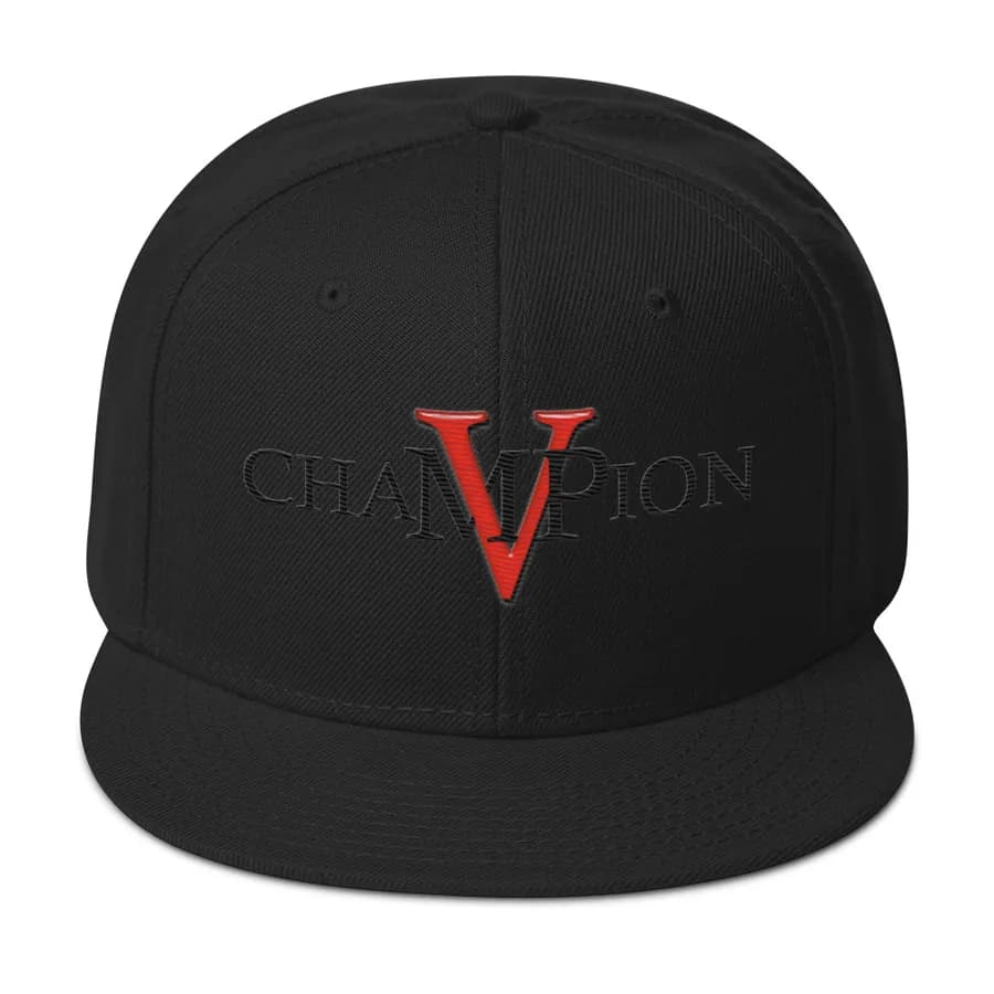 Champion MVP snapback hat with the Champion MVP logo